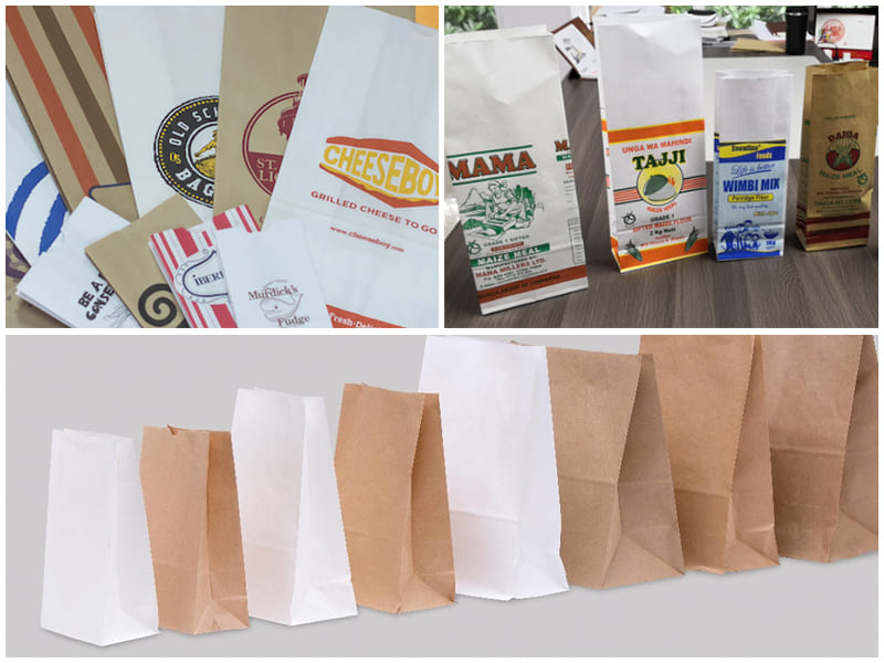Bleached and Unbleached Kraft Paper Bags